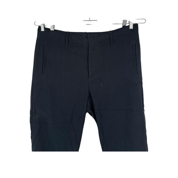 Rag & Bone Pants cropped wide legs navy blue size 16 - Picture 2 of 6